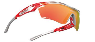 トラリクス TEAM TREK/SEGAFREDO ホワイト レッドフレーム マルチレーザーオレンジレンズ