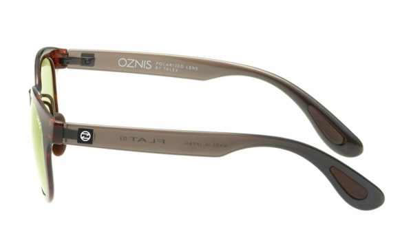 オズニス フラット03 BROWN DEMI×CLEAR GRAY