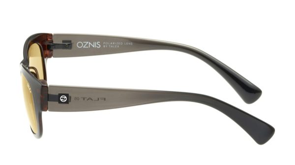 オズニス　フラット05 BROWN DEMI×CLEAR GRAY