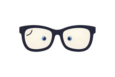 強度近視大きいメガネ