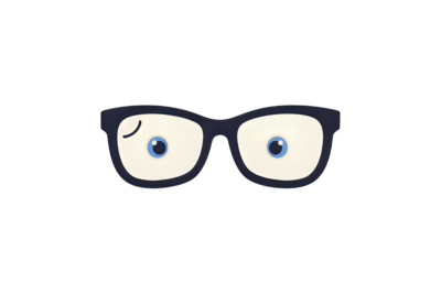 強度近視小さいメガネ